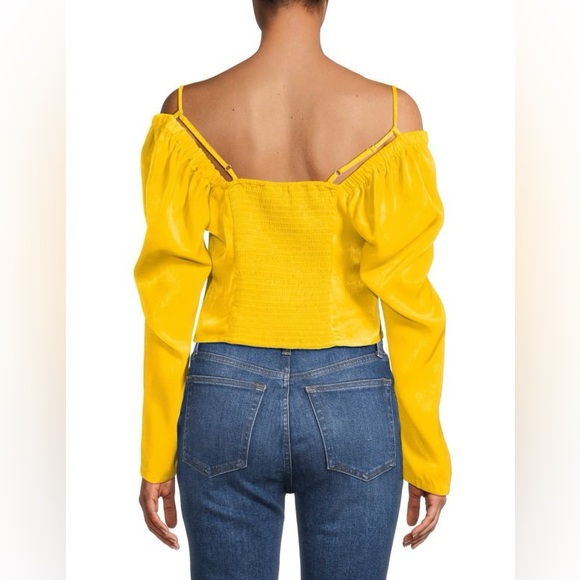 DKNY Cold Shoulder Crop Top NWT - Picture 2 of 4